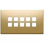 Placca 5Mx10 BS Flat oro METALLO SERIE VIMAR EIKON EXÈ