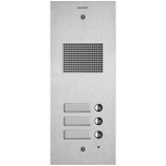 Placca Steely 2F+ audio 3 PULSANTI acciaio ELVOX