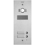 Placca Steely 2F+ A/V 2 PULSANTI acciaio ELVOX