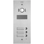 Placca Steely 2F+ A/V 3 PULSANTI acciaio ELVOX