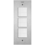 Placca Steely 2F+ portanomi acciaio ELVOX