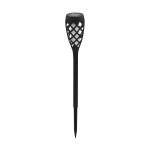 LAMPADA SOLARE DA GIARDINO SEGNAPASSO Z_SOLAR LED 10X0,06W POLICARBONATO NERO H310 Ø65