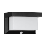LAMPADA SOLARE DA GIARDINO SEGNAPASSO 200x90 H120 POLICARBONATO NERO IP44