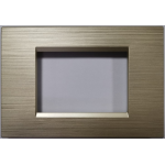 PLACCA TECNOPOLIMERO SPAZZOLATO CHAMPAGNE M5003SL-13 T3 JOY