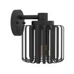 APPLIQUE DA ESTERNO IP65 SELINUS ACCIAIO NERO VETRO CHIARO 1 X E27 L190 H220