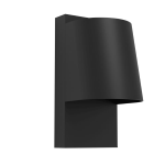 APPLIQUE DA ESTERNO IP54 STAGNONE ACCIAIO NERO 1 X GU10 4,6W LED L100 H205