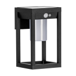 APPLIQUE MARTANO 3,7W PANNELLO SOLARE 340 LUMEN ALLUMINIO NERO IP44 180x150 H270
