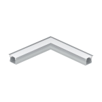 ANGOLO PROFILO PER STRISCE LED DA INCASSO 11 CM RECESSED PROFILE 1 ALLUMINIO 23 X 15 MM CON COPERTURA E TAPPI