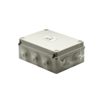 SCATOLA DI DERIVAZIONE SOVRAPPOSTA CON PASSACAVI IP55 190 X 140 X h70 MM GRIGIO
