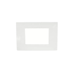 PLACCA 3 POSTI COMPATIBILE LIVING TECNOPOLIMERO SILVER T1