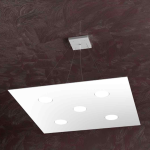 AREA LAMPADARIO A SOSPENSIONE 5 X GX53 METALLO BIANCO