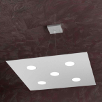 AREA LAMPADARIO A SOSPENSIONE 5 X GX53 METALLO GRIGIO