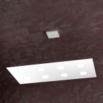 AREA LAMPADARIO A SOSPENSIONE 8X GX53 RETTANGOLARE BIANCO 