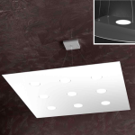 AREA LAMPADARIO A SOSPENSIONE 9 X GX53 + 4 LATO SUPERIORE  BIANCO 