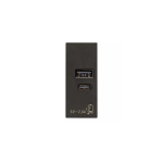 Alimentatore USB A+C 5V 2,4A nero SERIE VIMAR LINEA