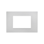 PLACCA SOFT TOUCH GEM-T2 3 POSTI BIANCO COMPATIBILE VIMAR PLANA