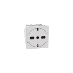 MATIXGO BTICINO PRESA FLAT 2P+T 16A BIPASSO SCHUKO 250VAC BIANCO