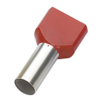 PUNTALE TERMINALE DOPPIO TWIN 2 X 10.0/N ROSSO
