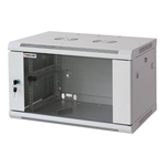 Armadio Rack 19" a muro 12 unità sezione unica prof. 450mm Grigio