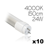 KIT 10 TUBI LED 150CM 24W LUCE NATURALE 4000K 120W 1600LM 220V DIGITAL LINE