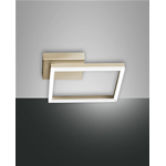 BARD PLAFONIERA GOLD ORO QUADRATA D. 27X27 22W LUCE CALDA 3000K 2160LM