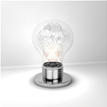 FINE SERIE - BIG LAMP PORTATILE 1 LUCE TRASPARENTE